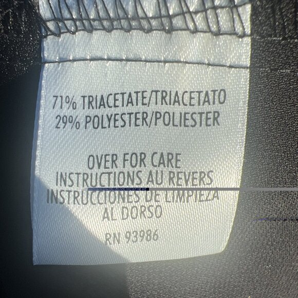 August Max Woman Dressy Black Long Sleeve Button Up Blouse Size 3X - Picture 6 of 10